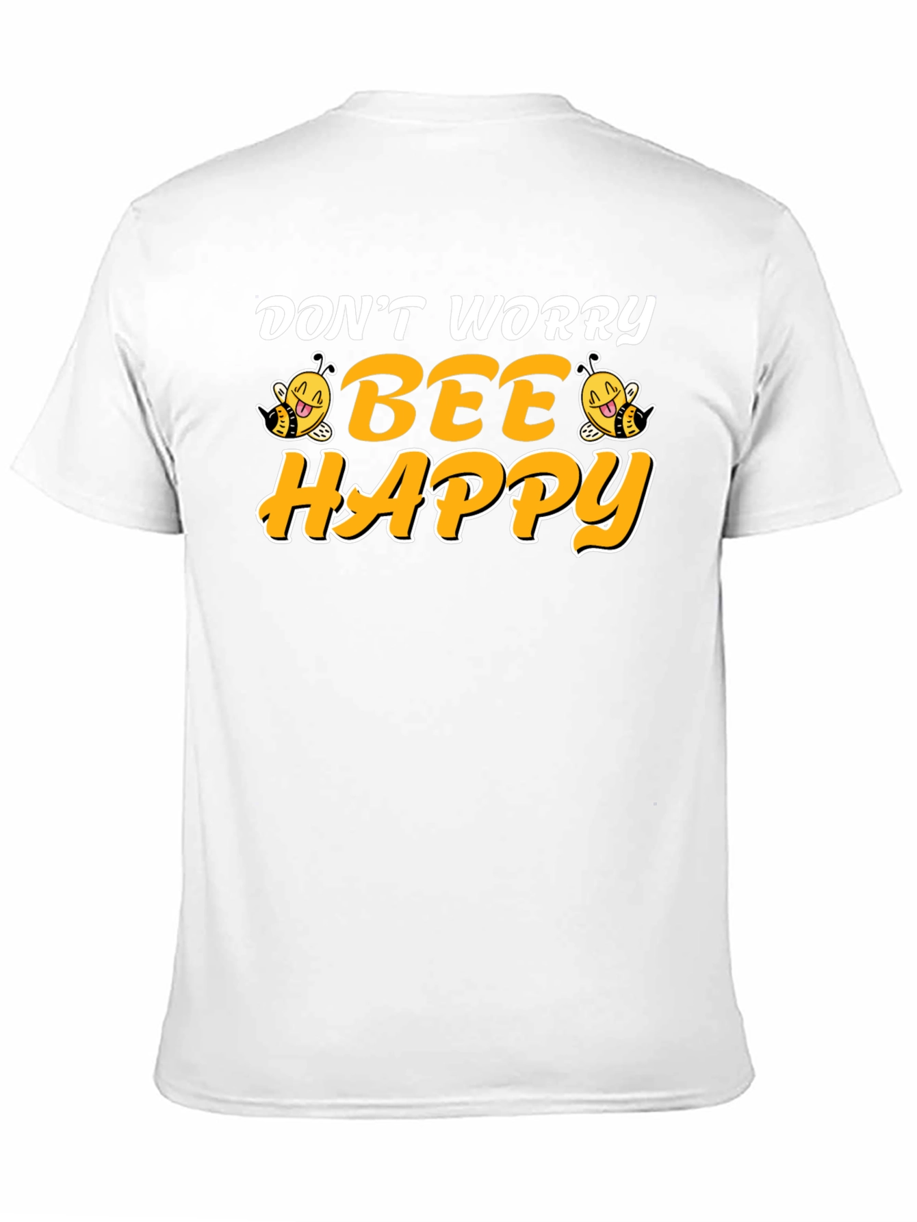 Dont Worry Bee Happy Black T-Shirt