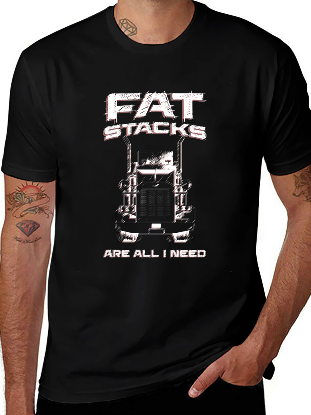 Fat Stacks Trucker T-Shirt