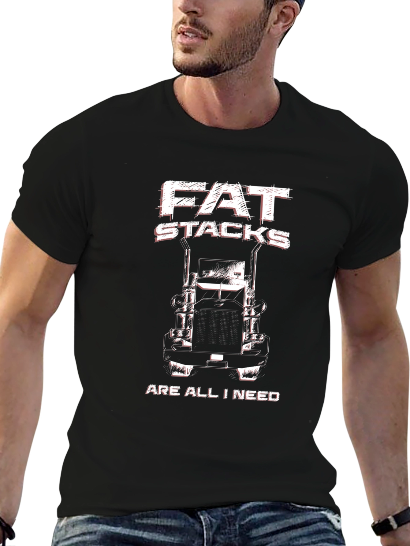 Fat Stacks Trucker T-Shirt