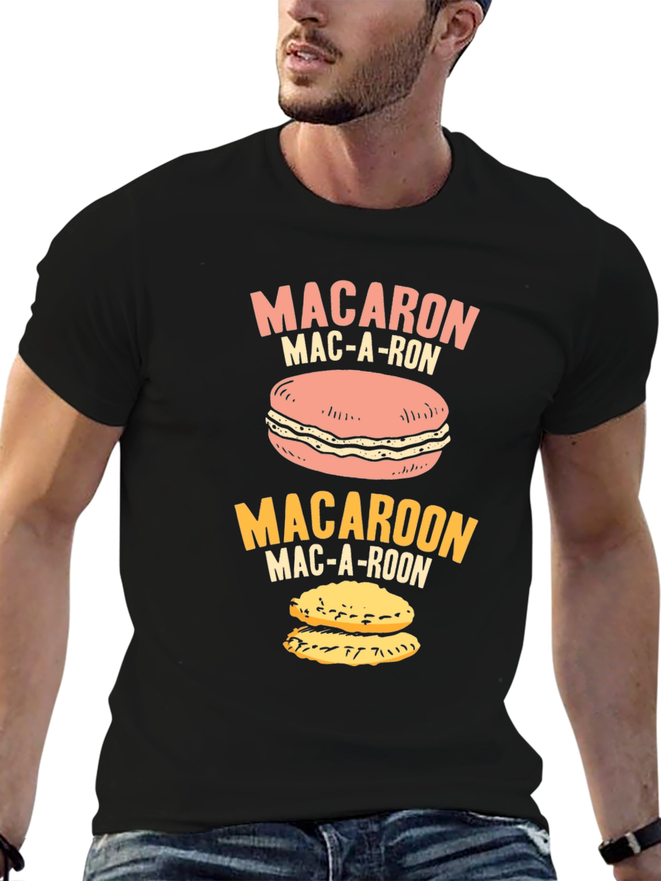 Macaron T-Shirt - Funny Macaroon Pun Tee Shirt