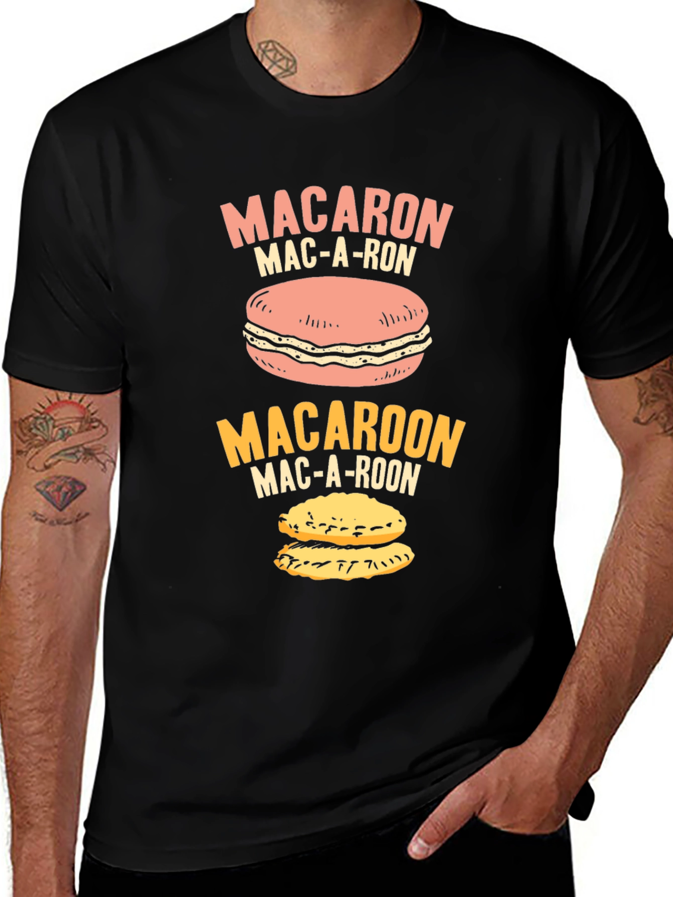Macaron T-Shirt - Funny Macaroon Pun Tee Shirt
