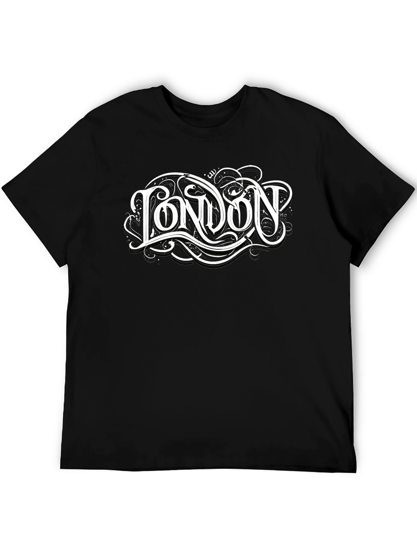 London Graphic Print Black T-Shirt