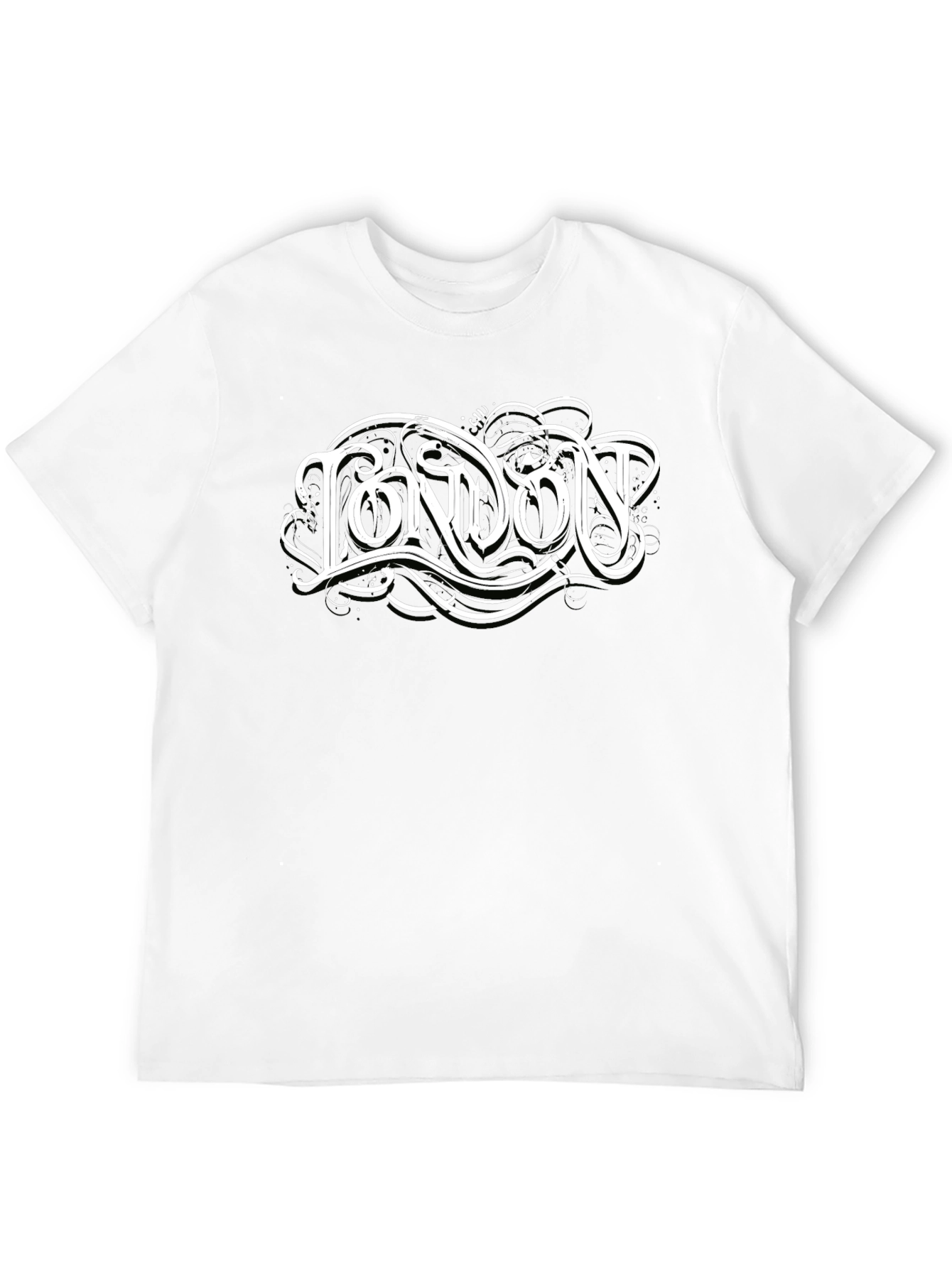London Graphic Print Black T-Shirt