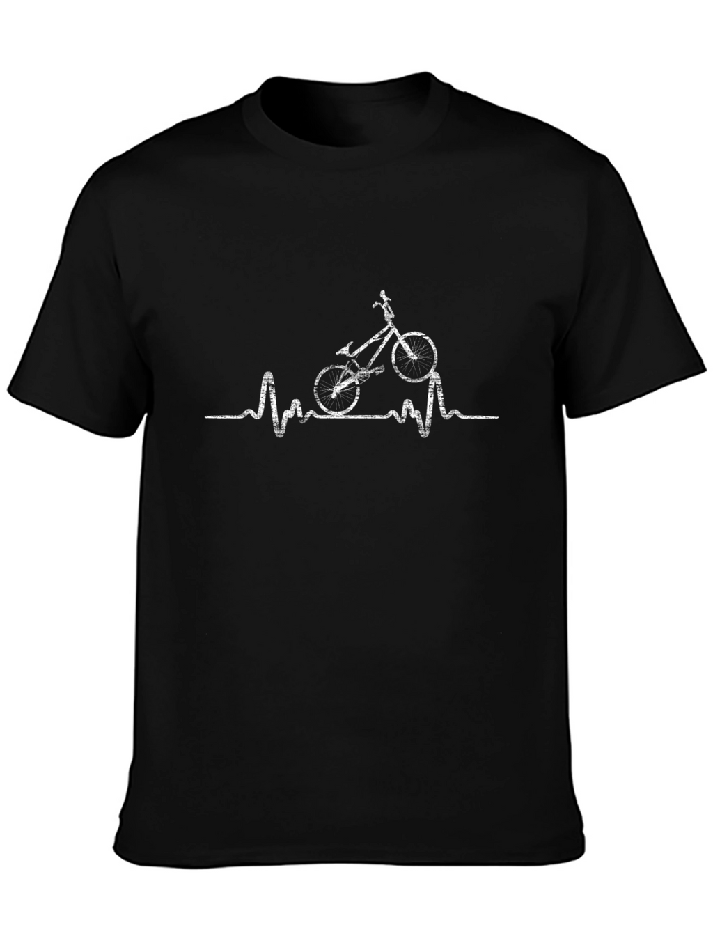 Bike Heartbeat Graphic Tee - Cycling Fan T-Shirt