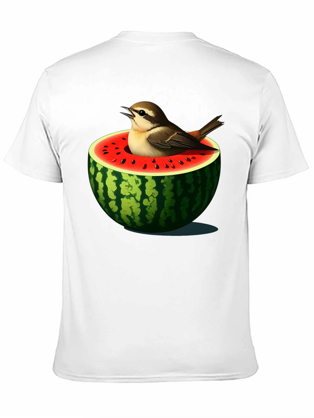 Bird in Watermelon Graphic T-Shirt - Unique Design