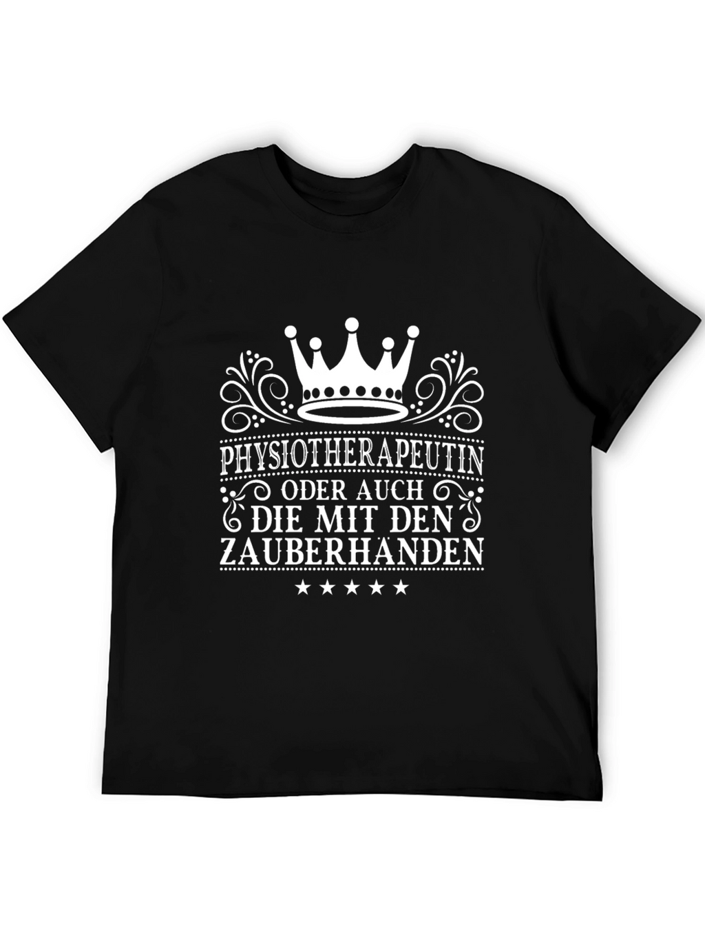 Physiotherapist Magic Hands Black Graphic Tee