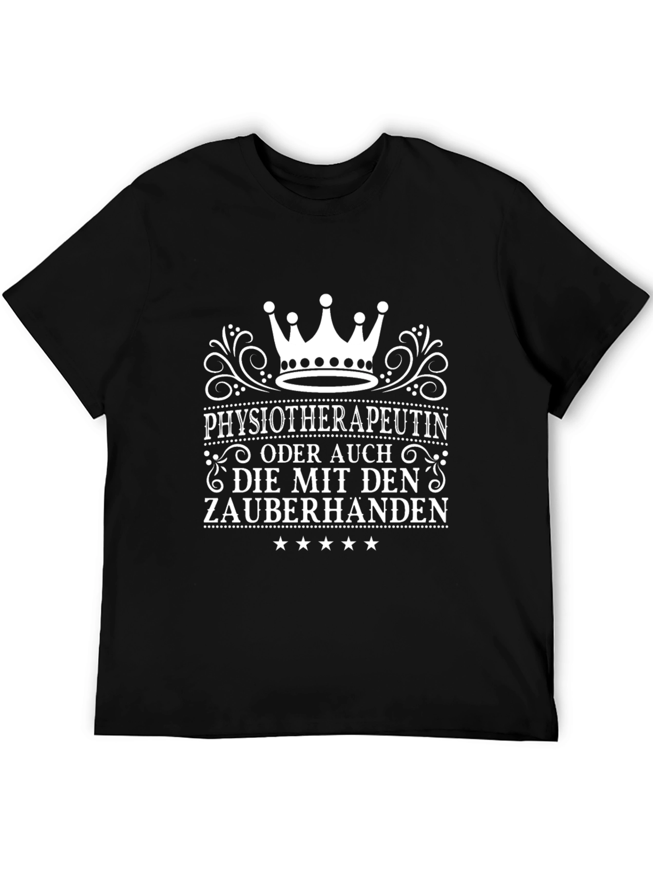 Physiotherapist Magic Hands Black Graphic Tee