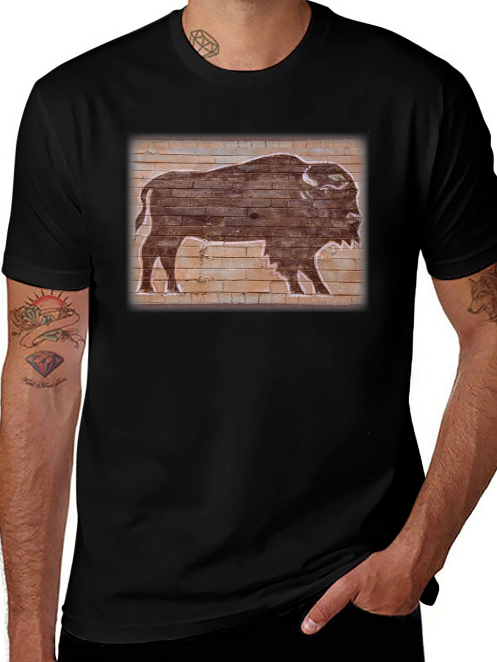 Buffalo Brick Wall Graphic Tee