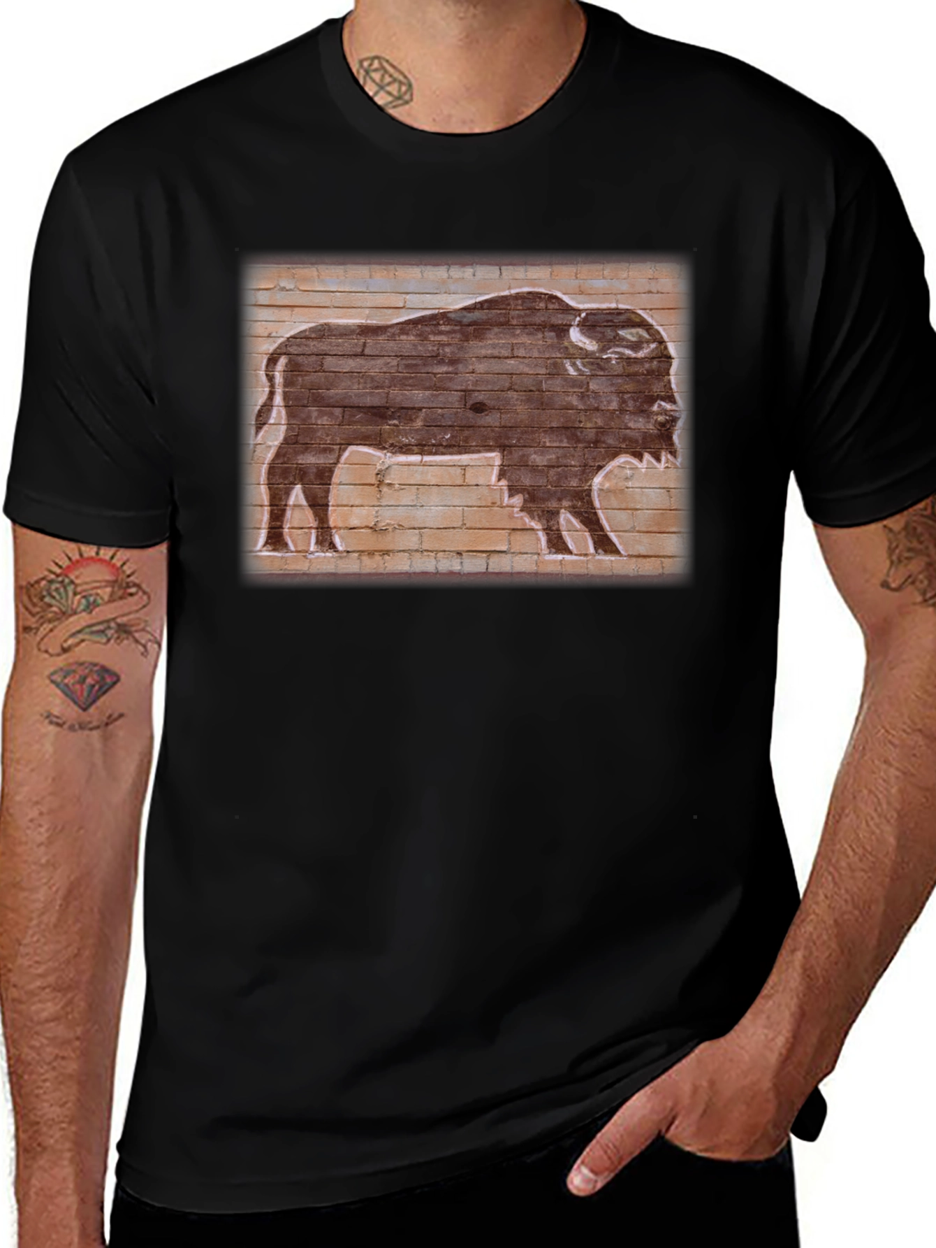 Buffalo Brick Wall Graphic Tee