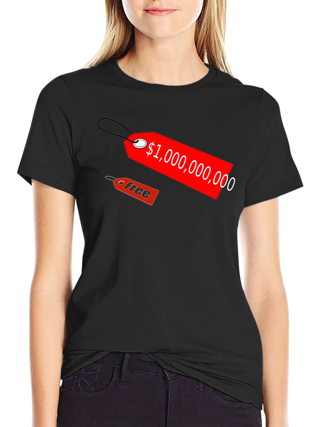 Million Dollar Dream Tee - Black Cotton Graphic T-Shirt