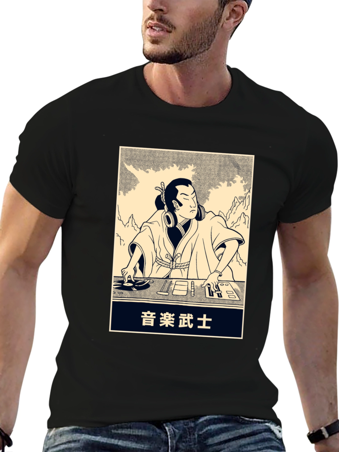 DJ Samurai T-Shirt - Black
