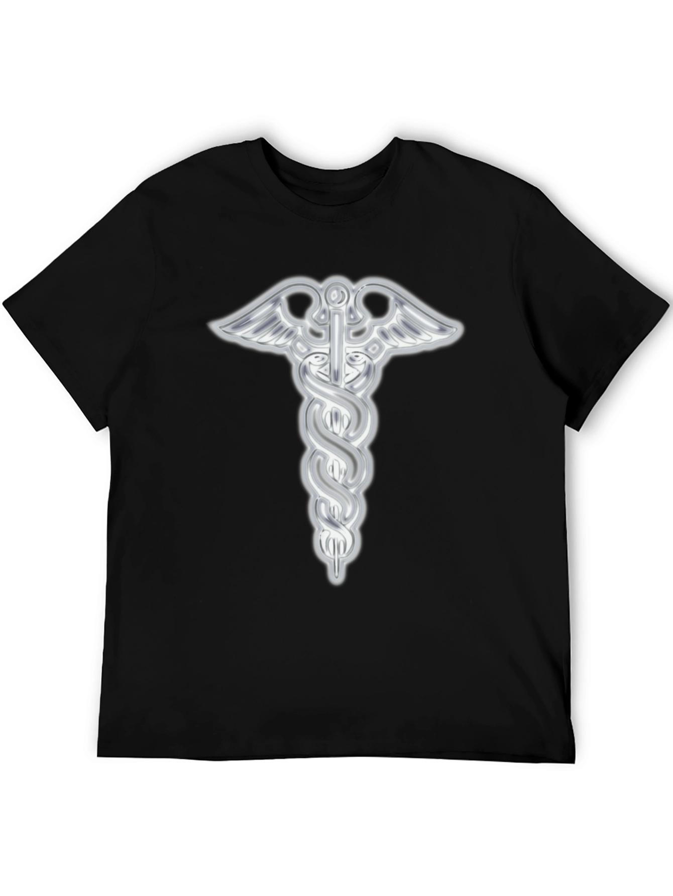 Caduceus Symbol Black T-Shirt