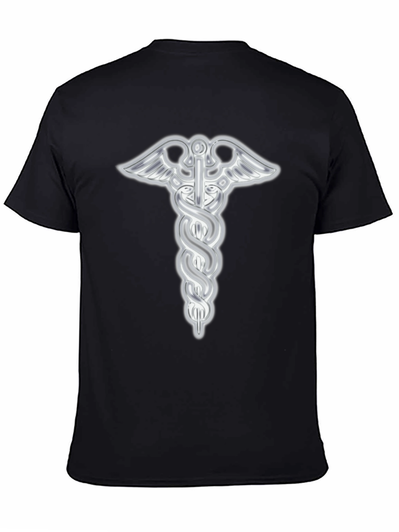 Caduceus Symbol Black T-Shirt