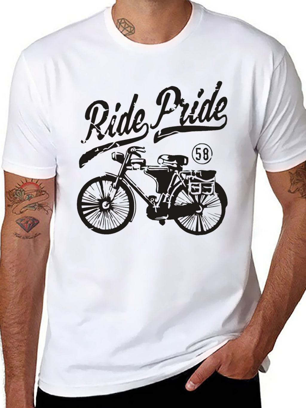 Ride Pride Bike Graphic Tee