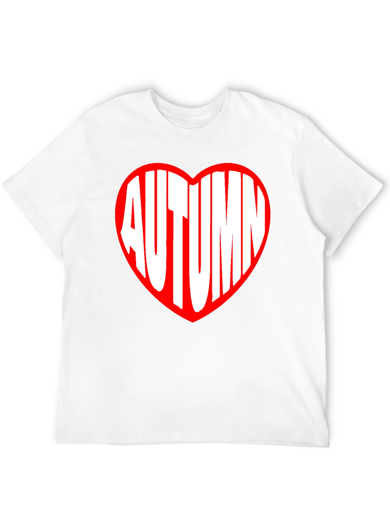 Autumn Heart Graphic Tee - Black