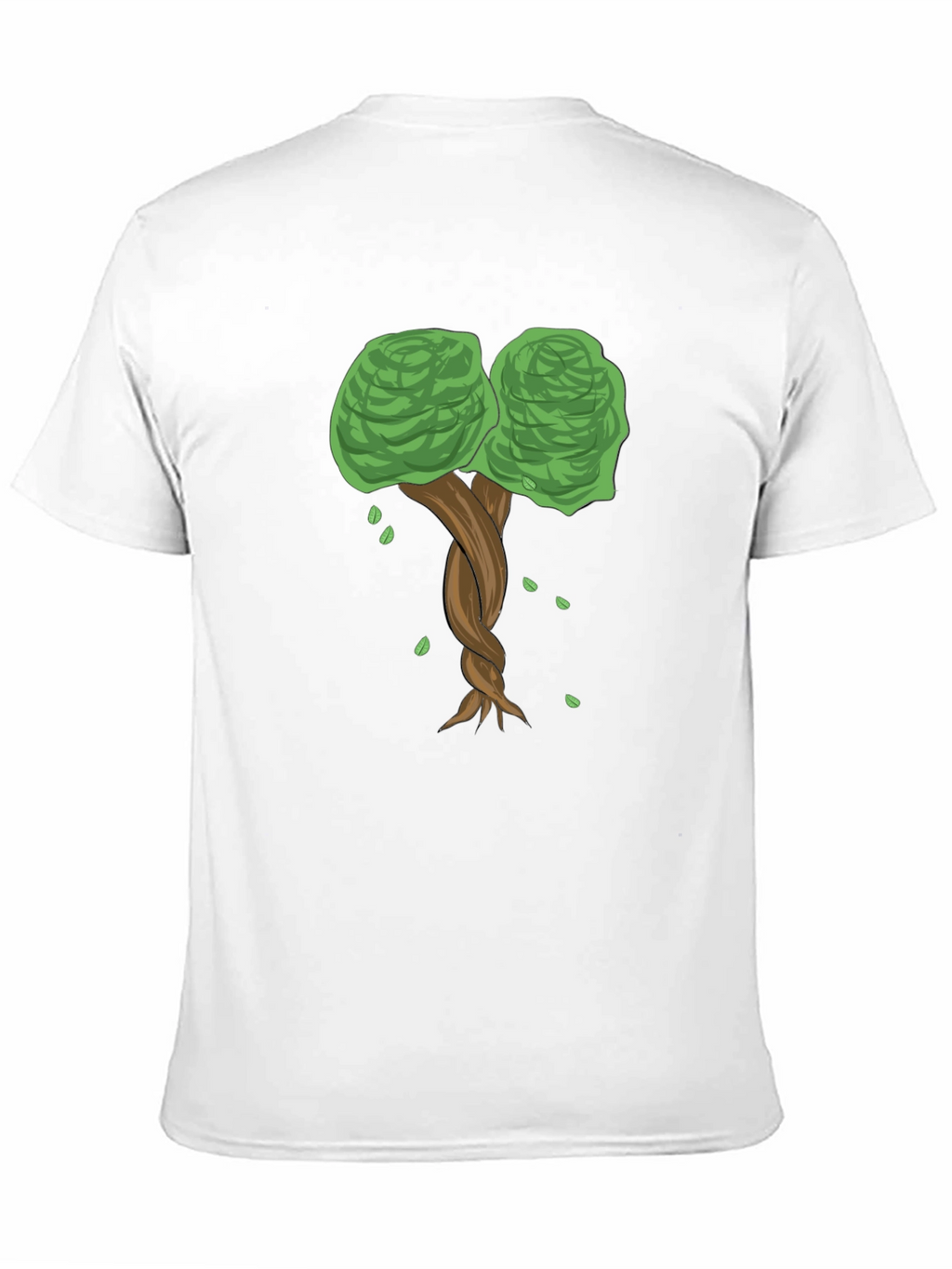 Twisted Tree Graphic Tee - Nature Inspired Black T-Shirt