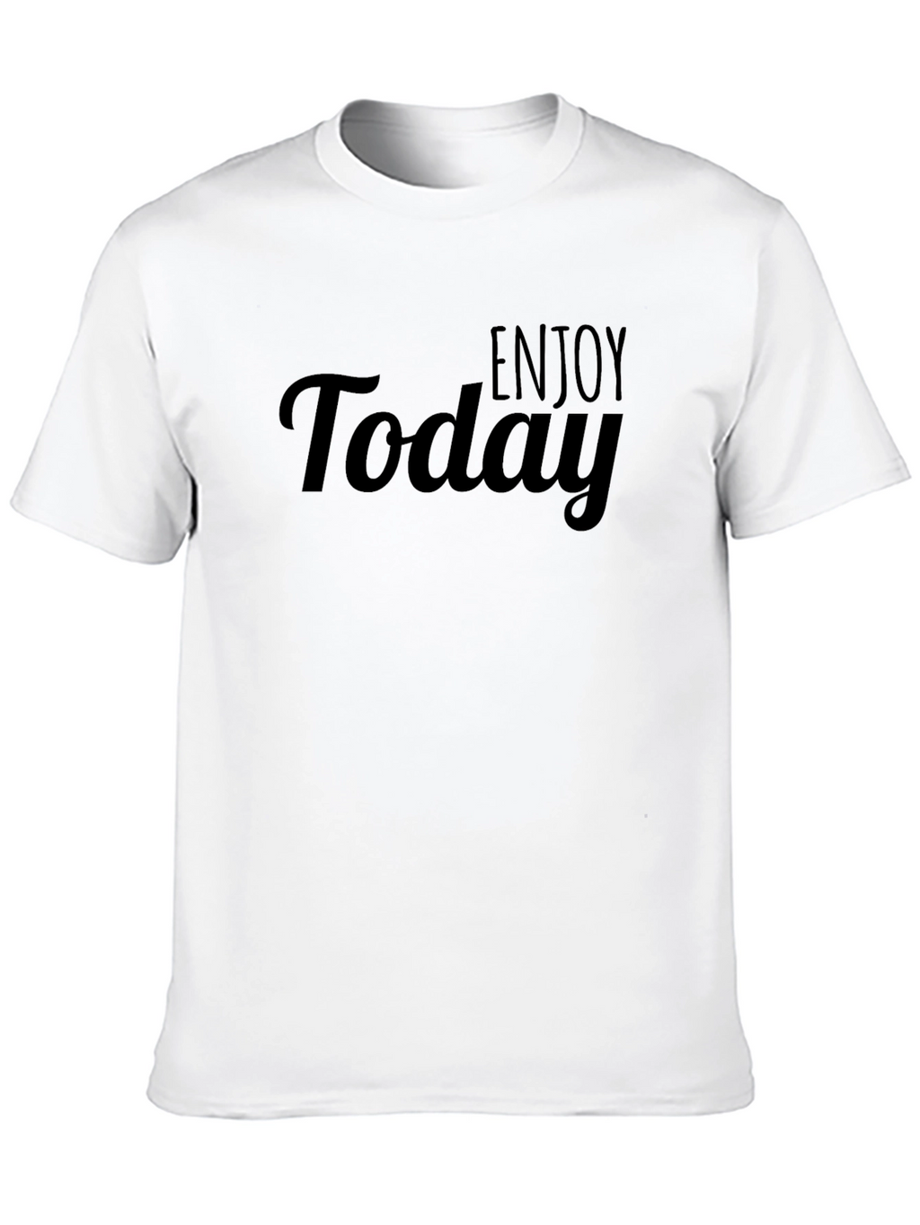 Enjoy Today Black Graphic T-Shirt