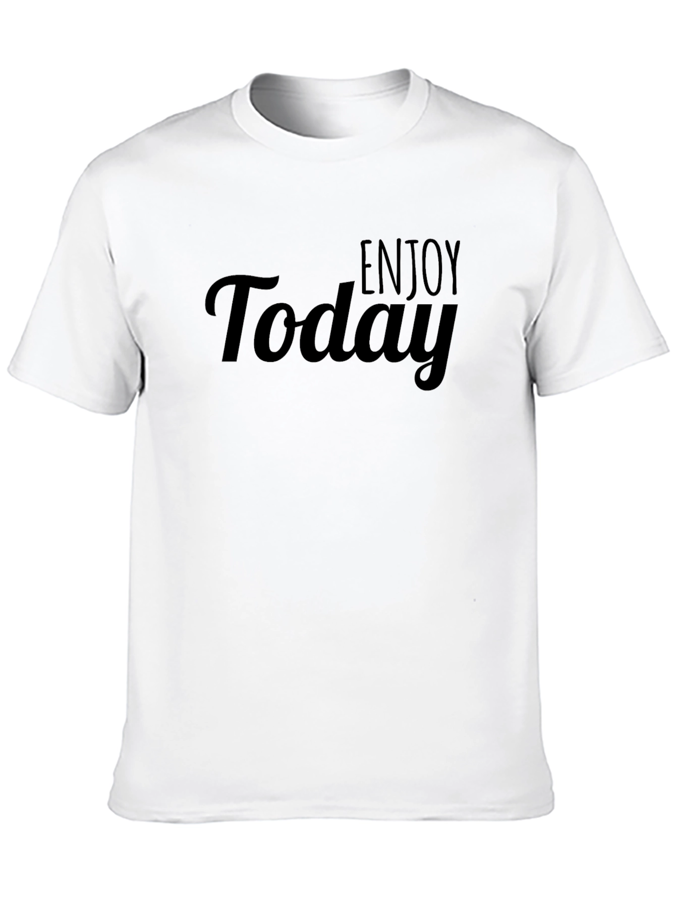 Enjoy Today Black Graphic T-Shirt