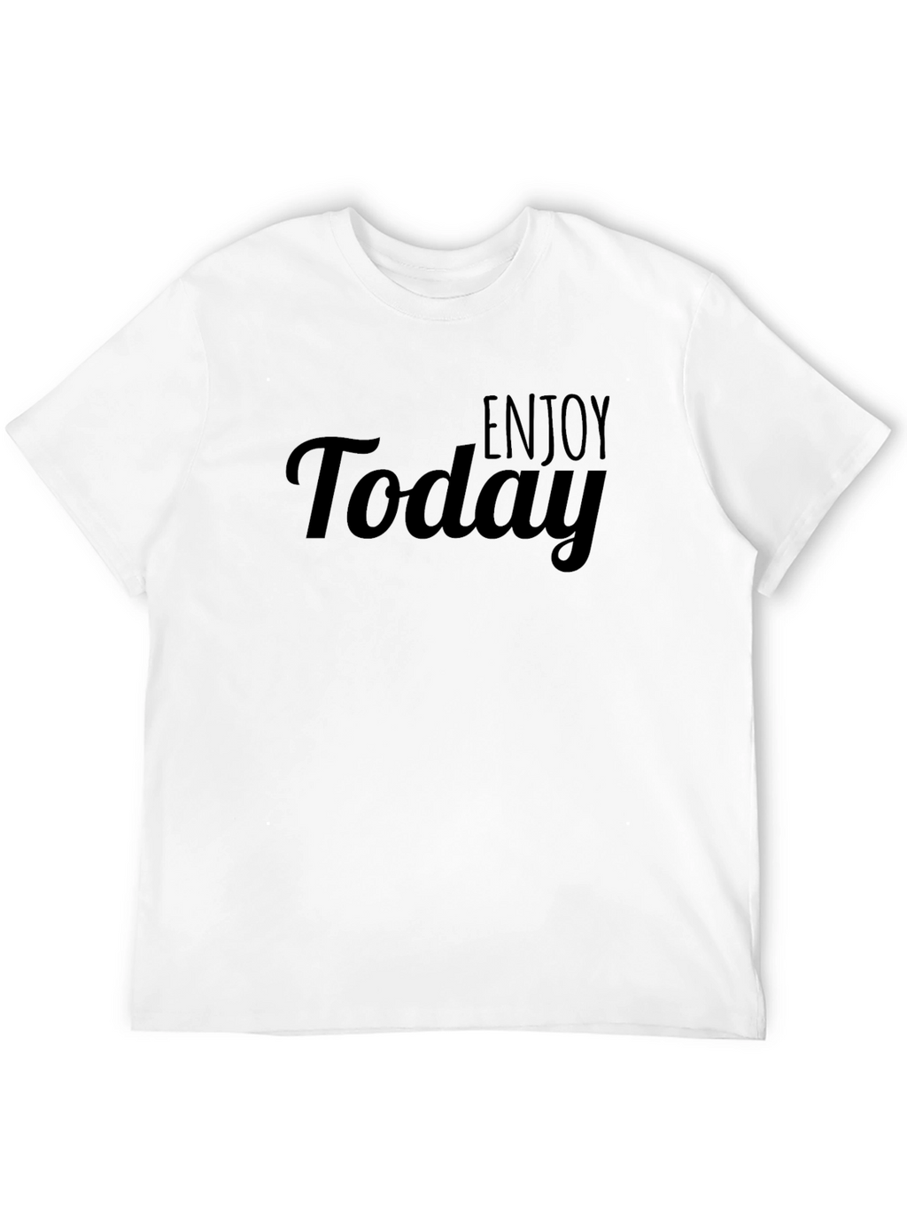 Enjoy Today Black Graphic T-Shirt
