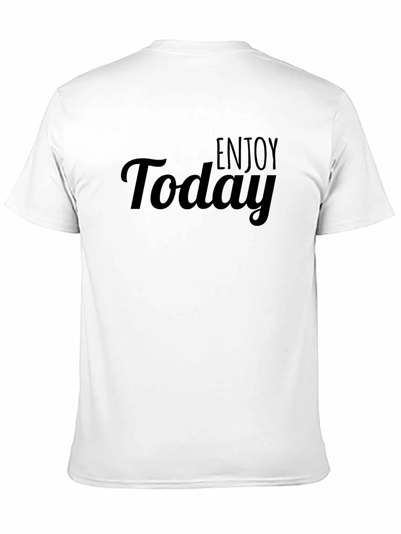 Enjoy Today Black Graphic T-Shirt