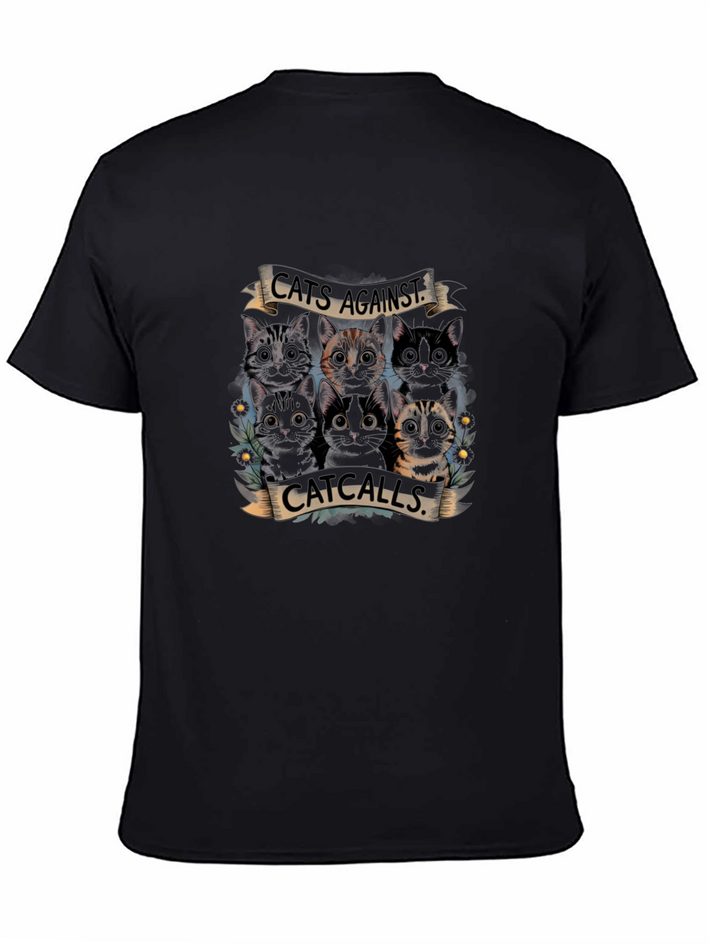 Cats Against Catcalls Graphic T-Shirt
