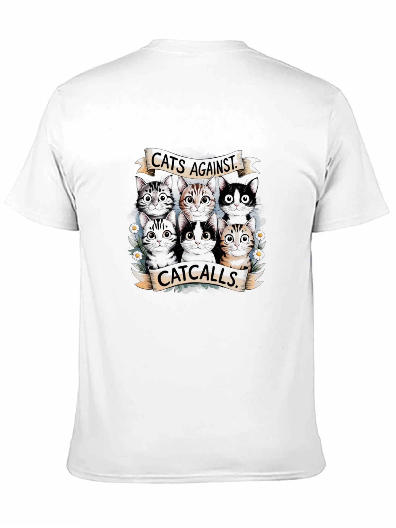 Cats Against Catcalls Graphic T-Shirt