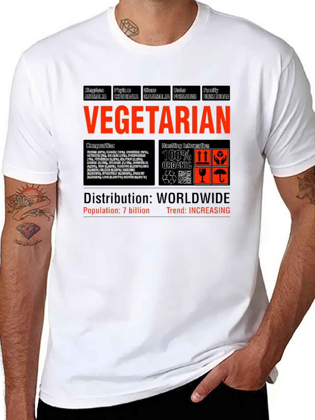 Vegetarian Anatomy T-Shirt - Animal Classification