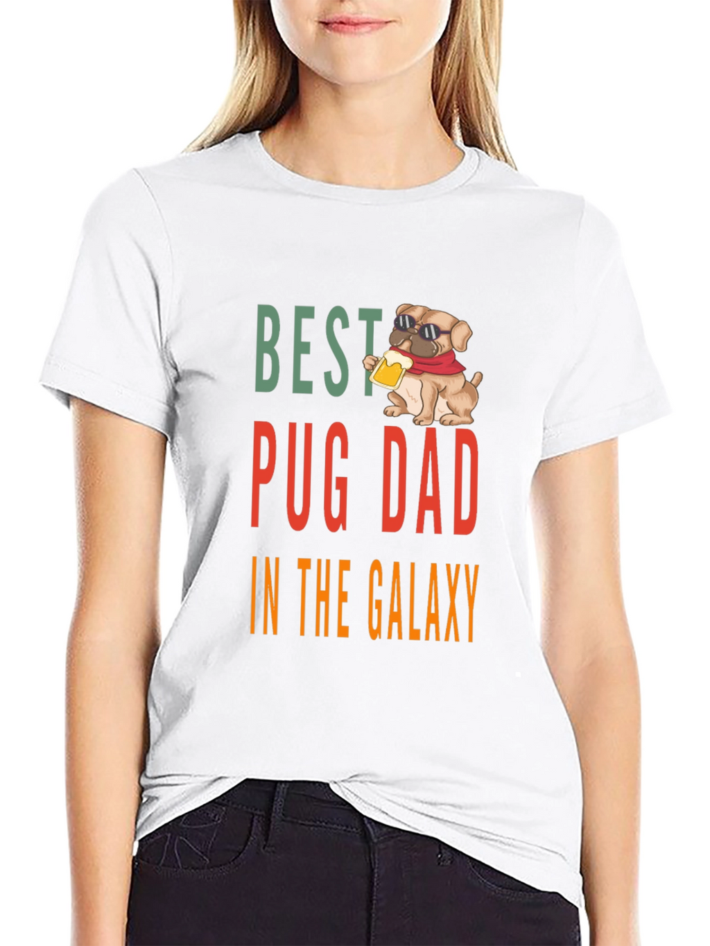 Best Pug Dad T-Shirt - Galaxy Edition