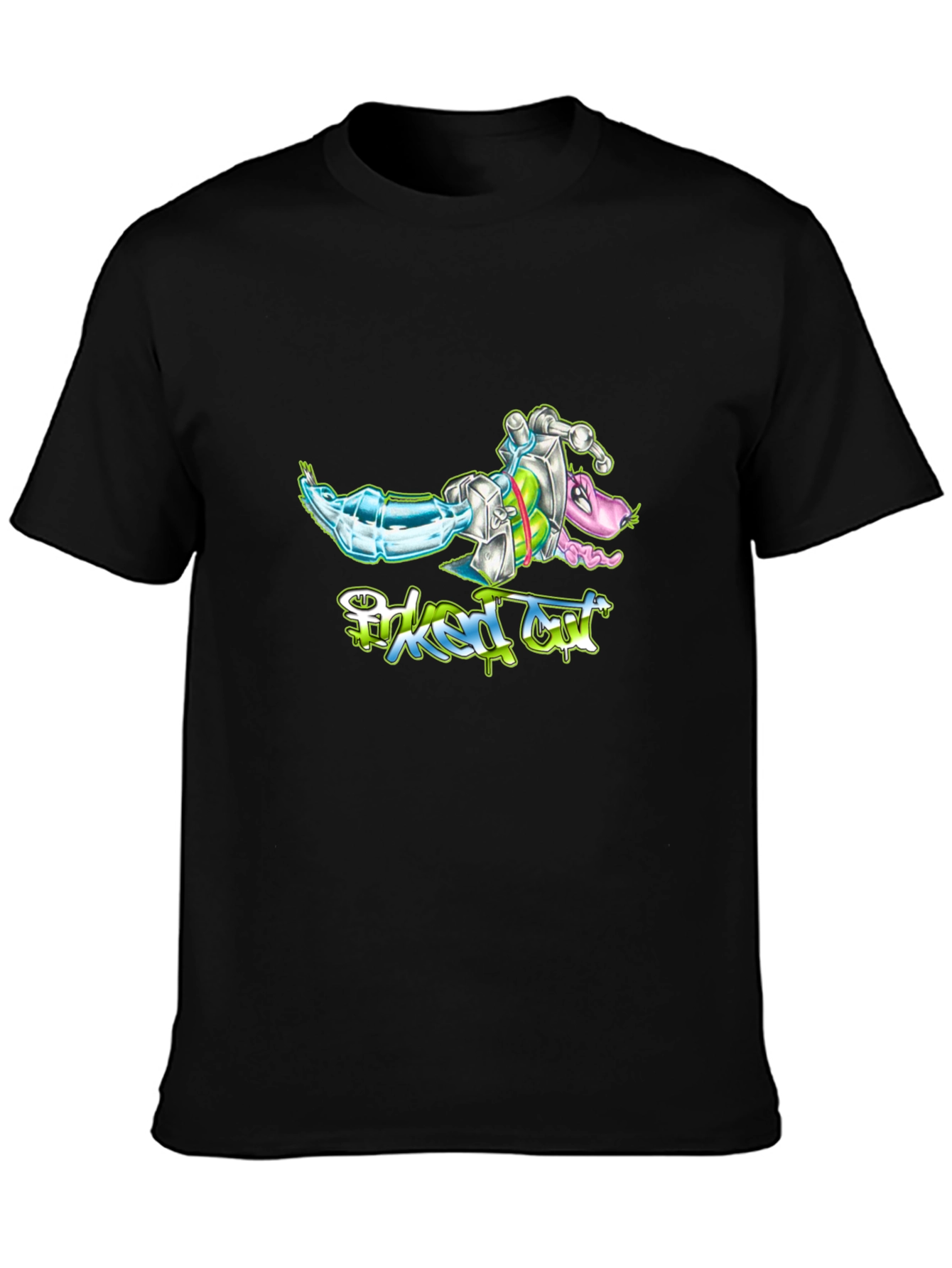 Toked Out Graphic T-Shirt - Black
