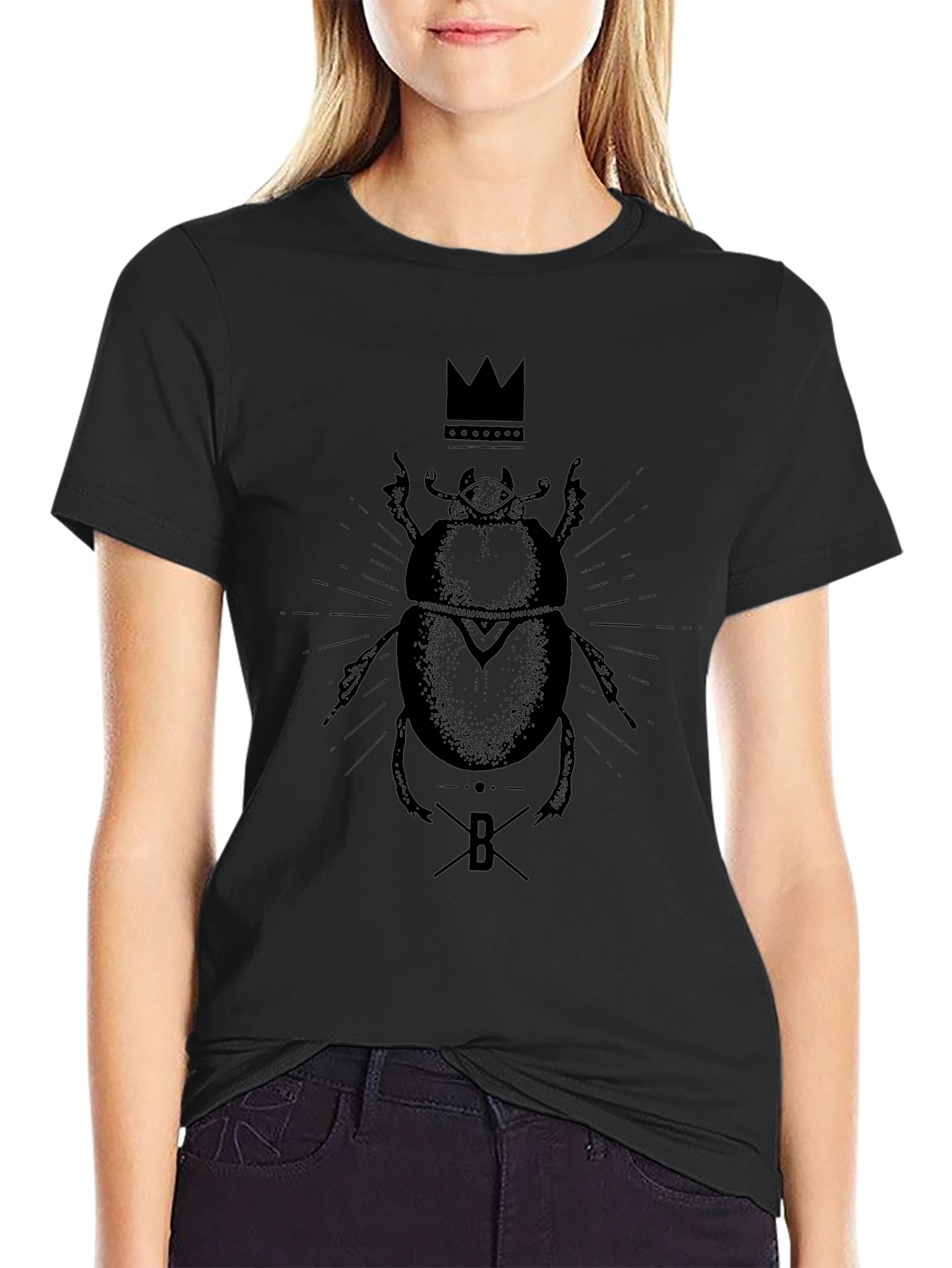 Graphic Black Beetle T-Shirt