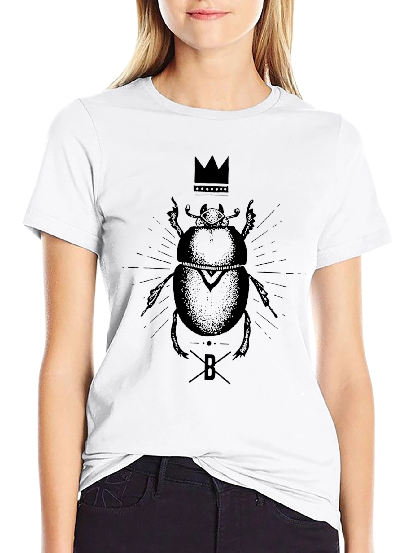 Graphic Black Beetle T-Shirt
