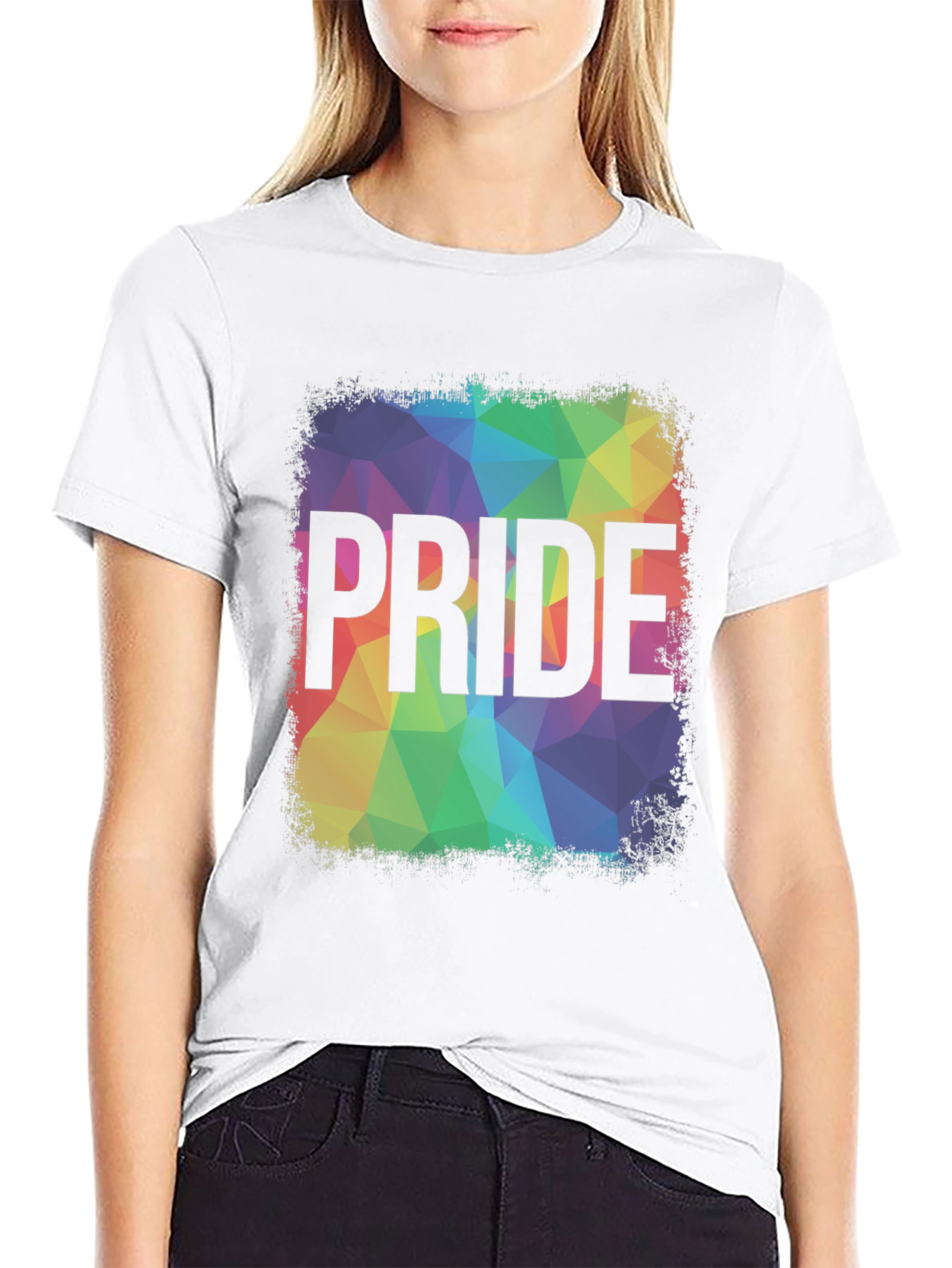 Pride Rainbow Graphic Tee - Mens Black T-Shirt
