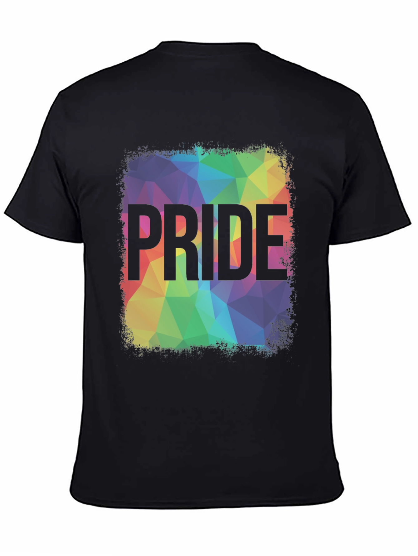 Pride Rainbow Graphic Tee - Mens Black T-Shirt