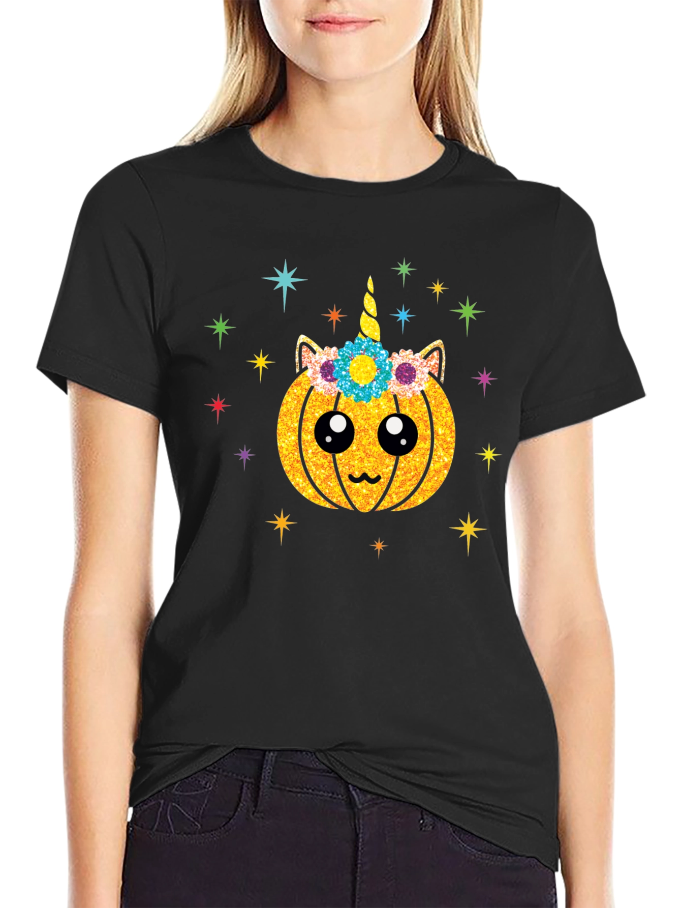 Pumpkin Unicorn Graphic Tee