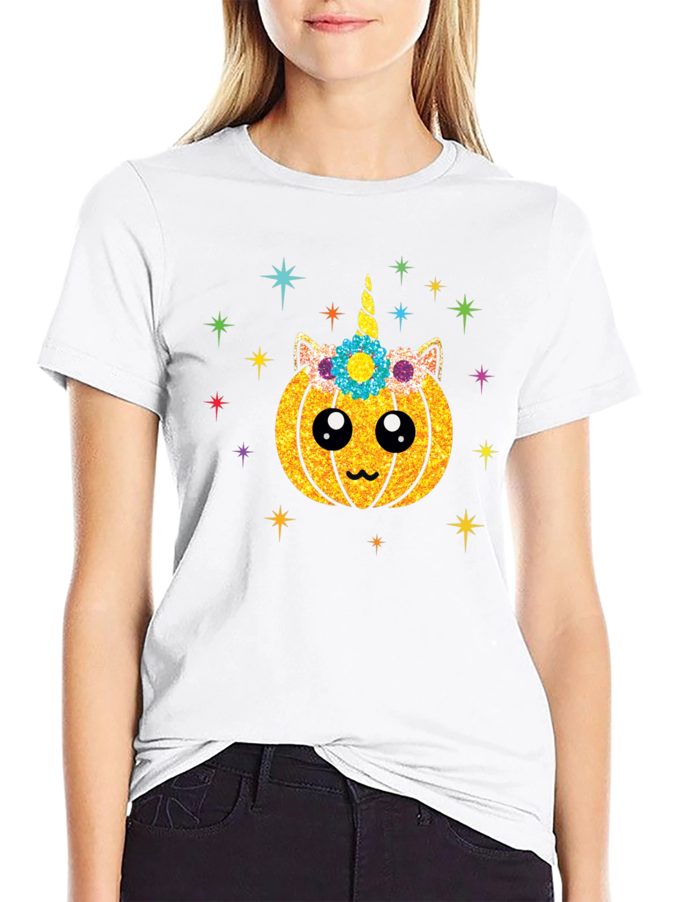 Pumpkin Unicorn Graphic Tee