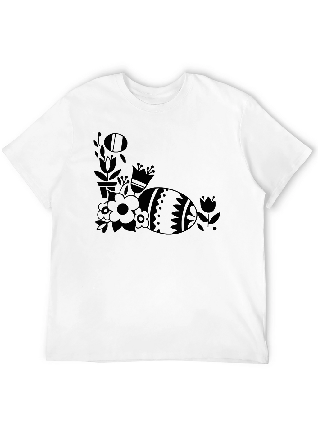 Easter Egg Floral Graphic T-Shirt