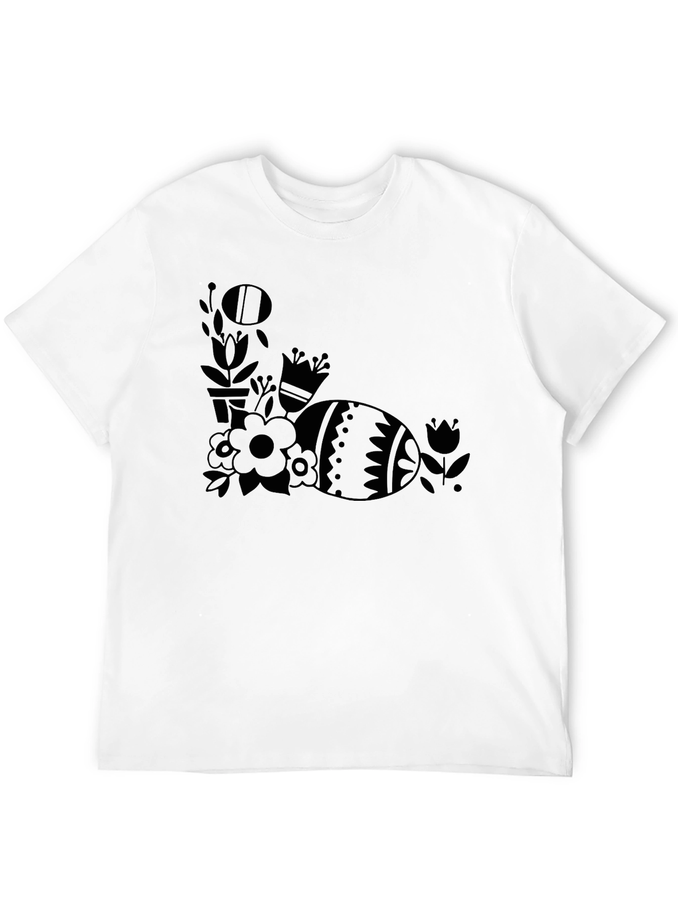 Easter Egg Floral Graphic T-Shirt