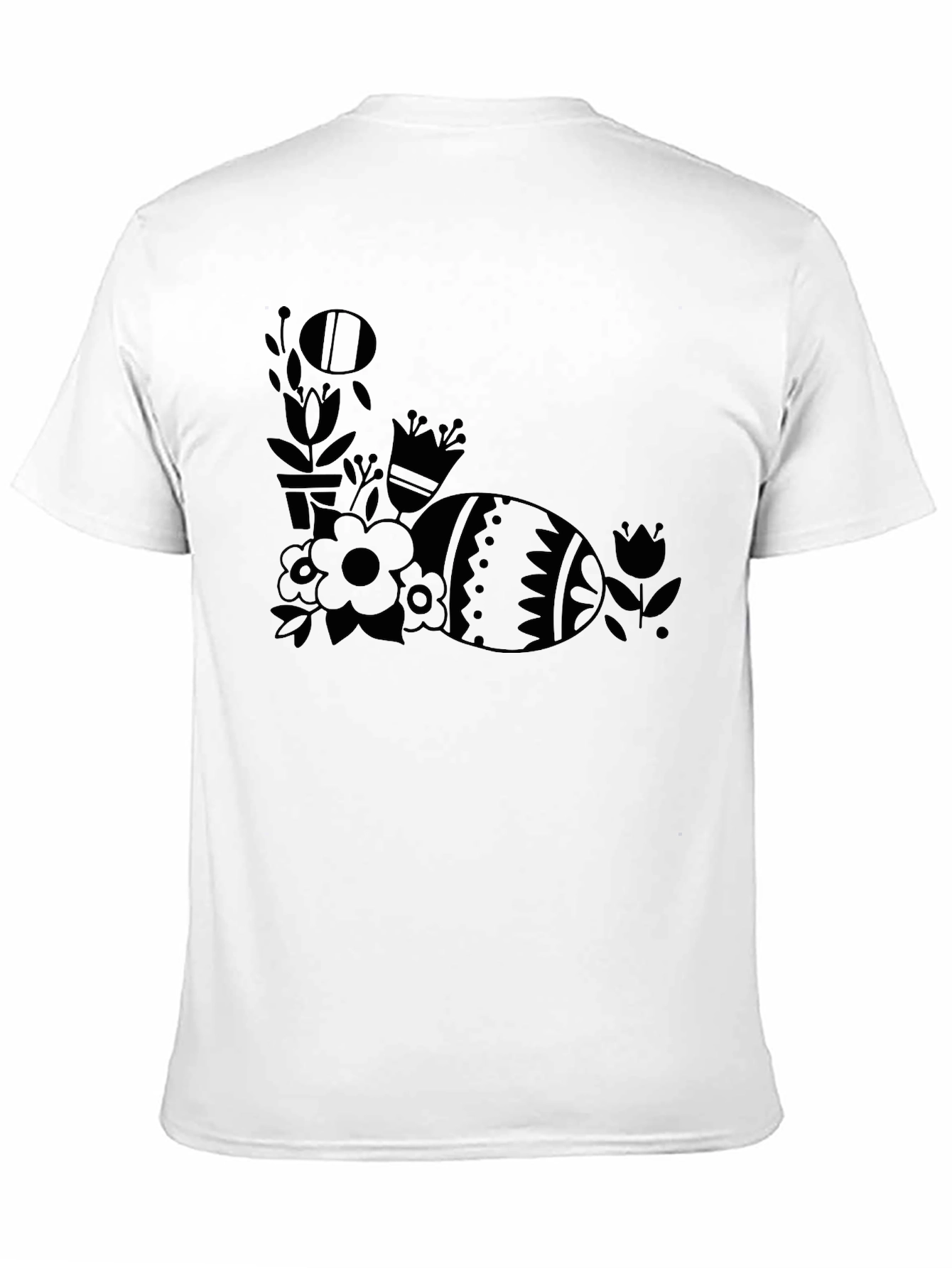 Easter Egg Floral Graphic T-Shirt