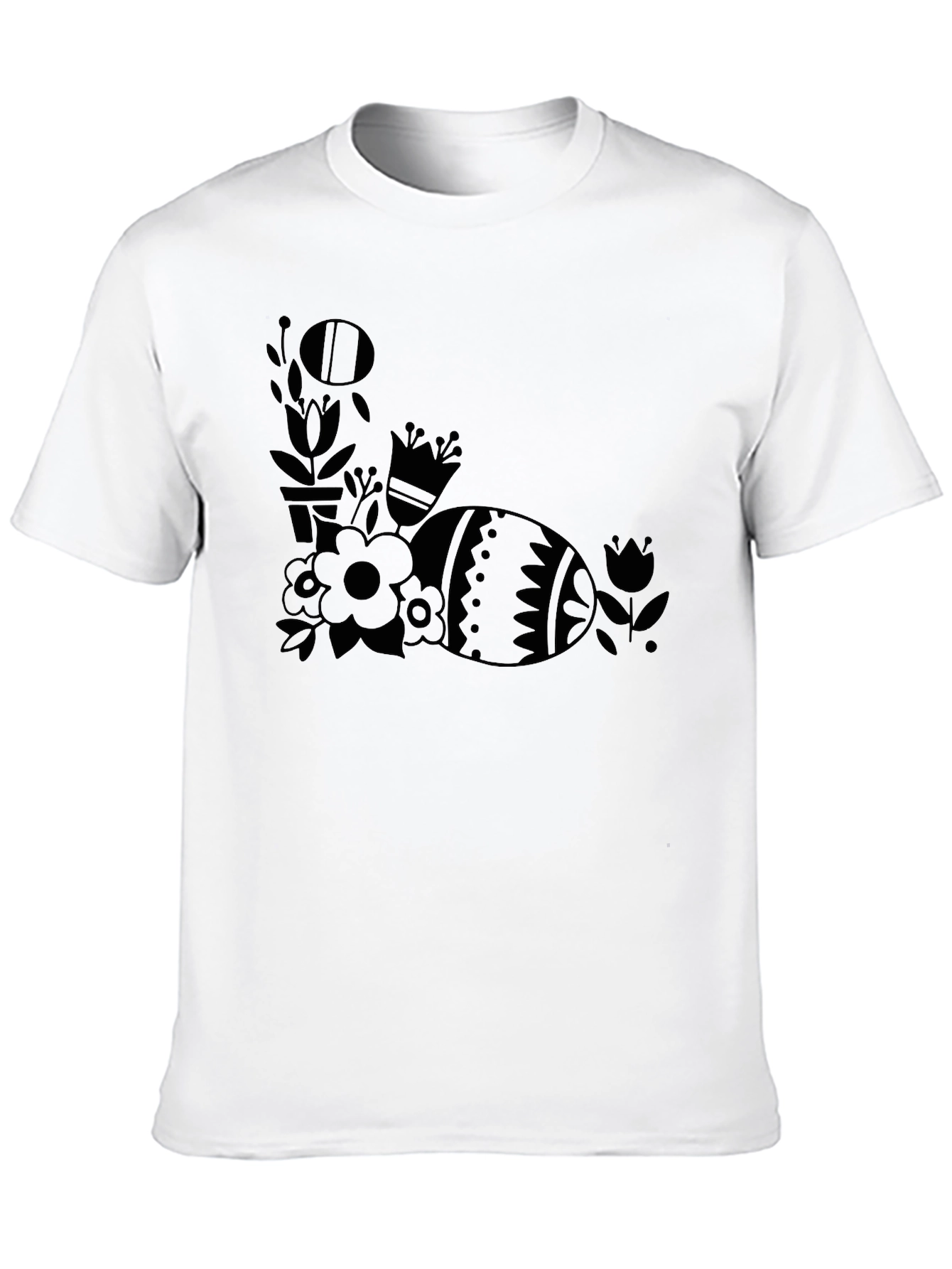 Easter Egg Floral Graphic T-Shirt