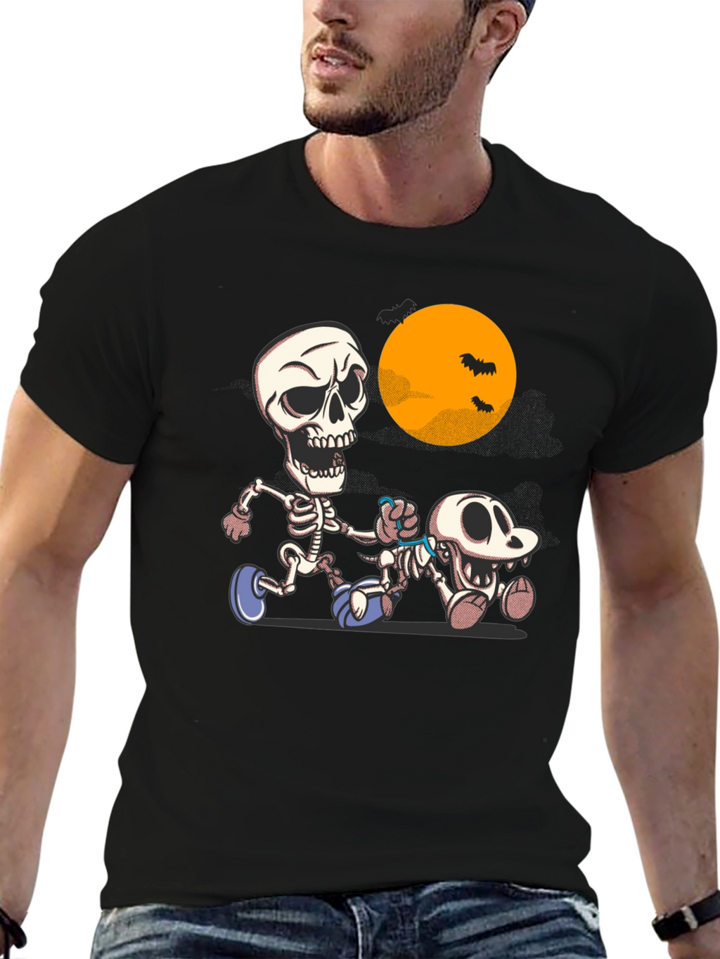 Skeleton Jogger Tee - Halloween Fun Run