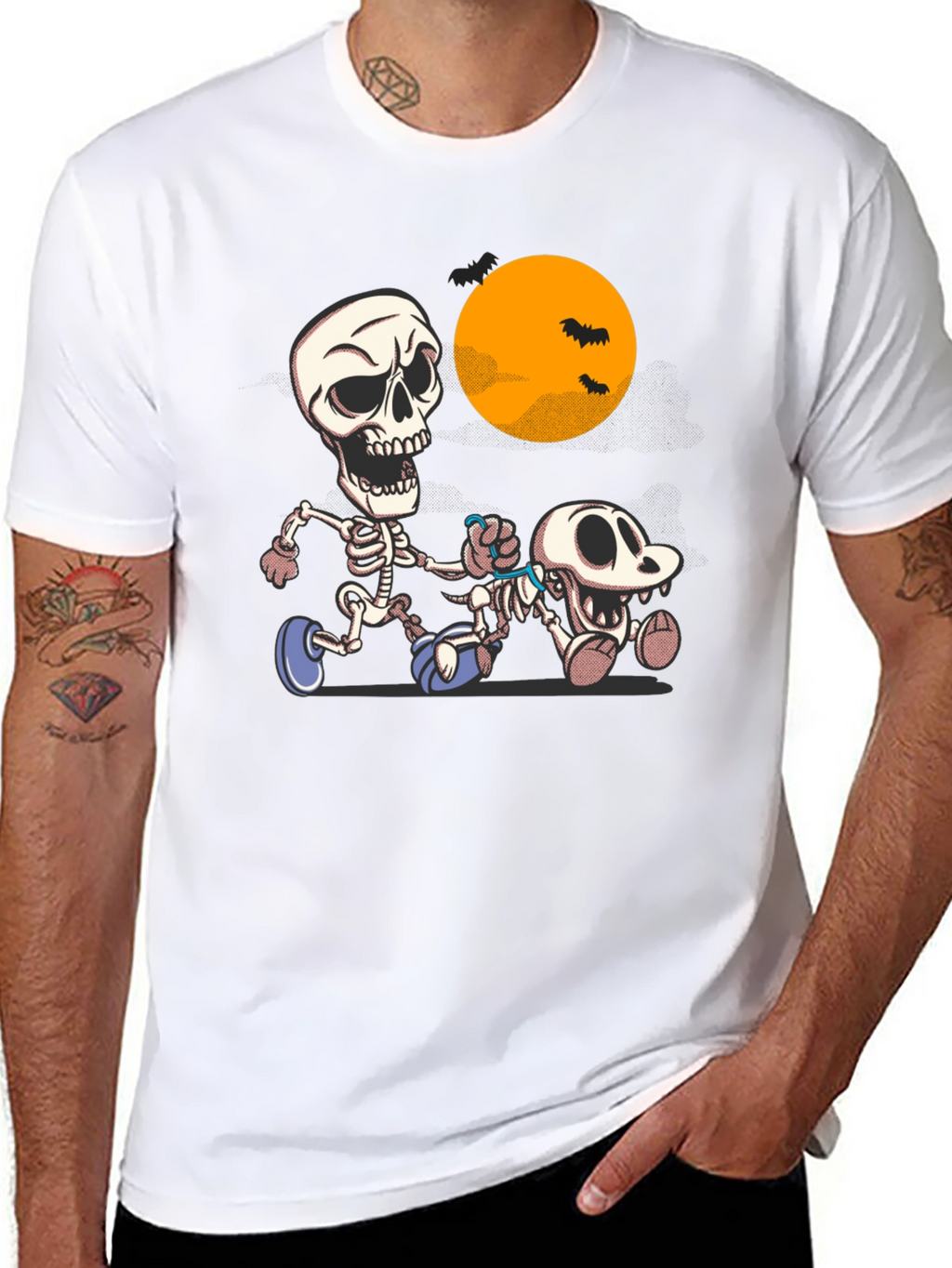 Skeleton Jogger Tee - Halloween Fun Run