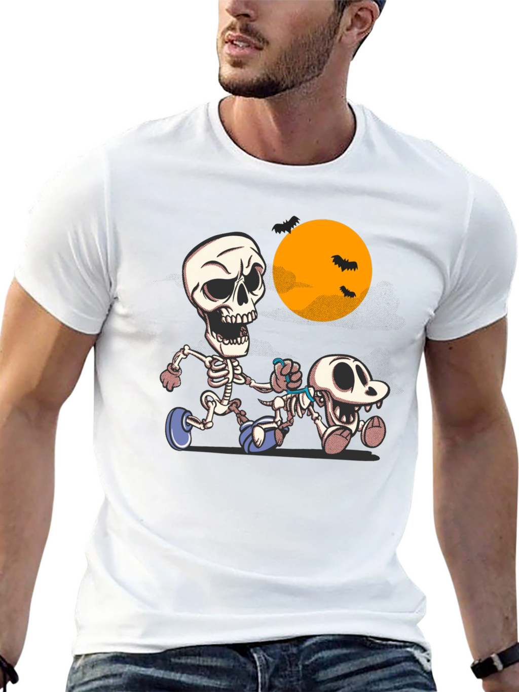 Skeleton Jogger Tee - Halloween Fun Run