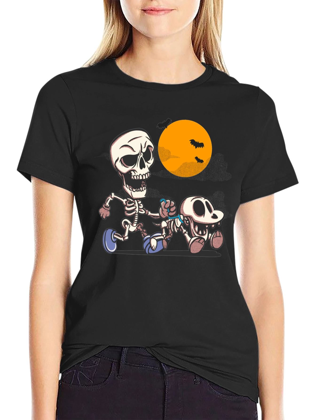 Skeleton Jogger Tee - Halloween Fun Run