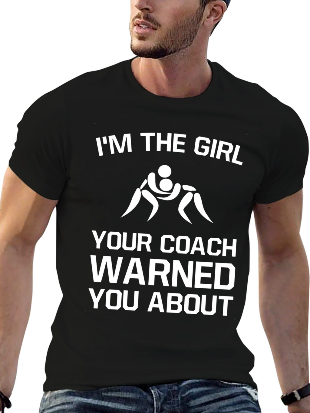Wrestling Girl T-Shirt - Coach Warned You About