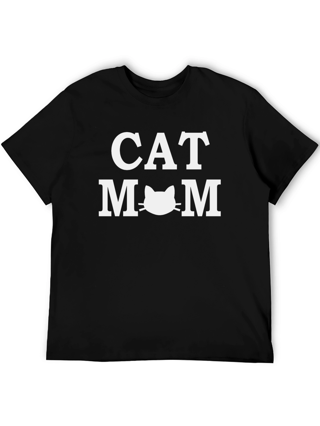 Cat Mom Graphic Tee - Black Unisex T-Shirt