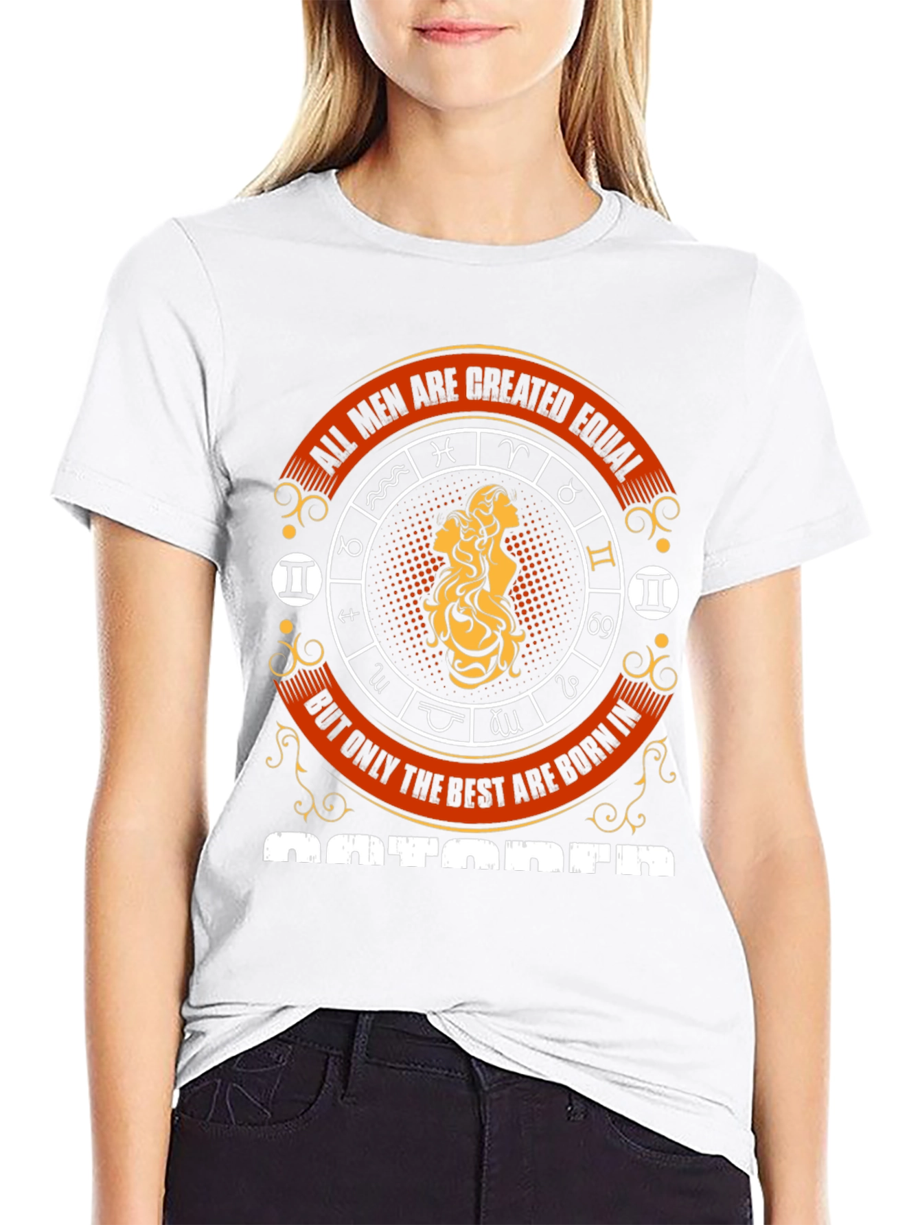 Mens Best are Born in October Zodiac T-Shirt