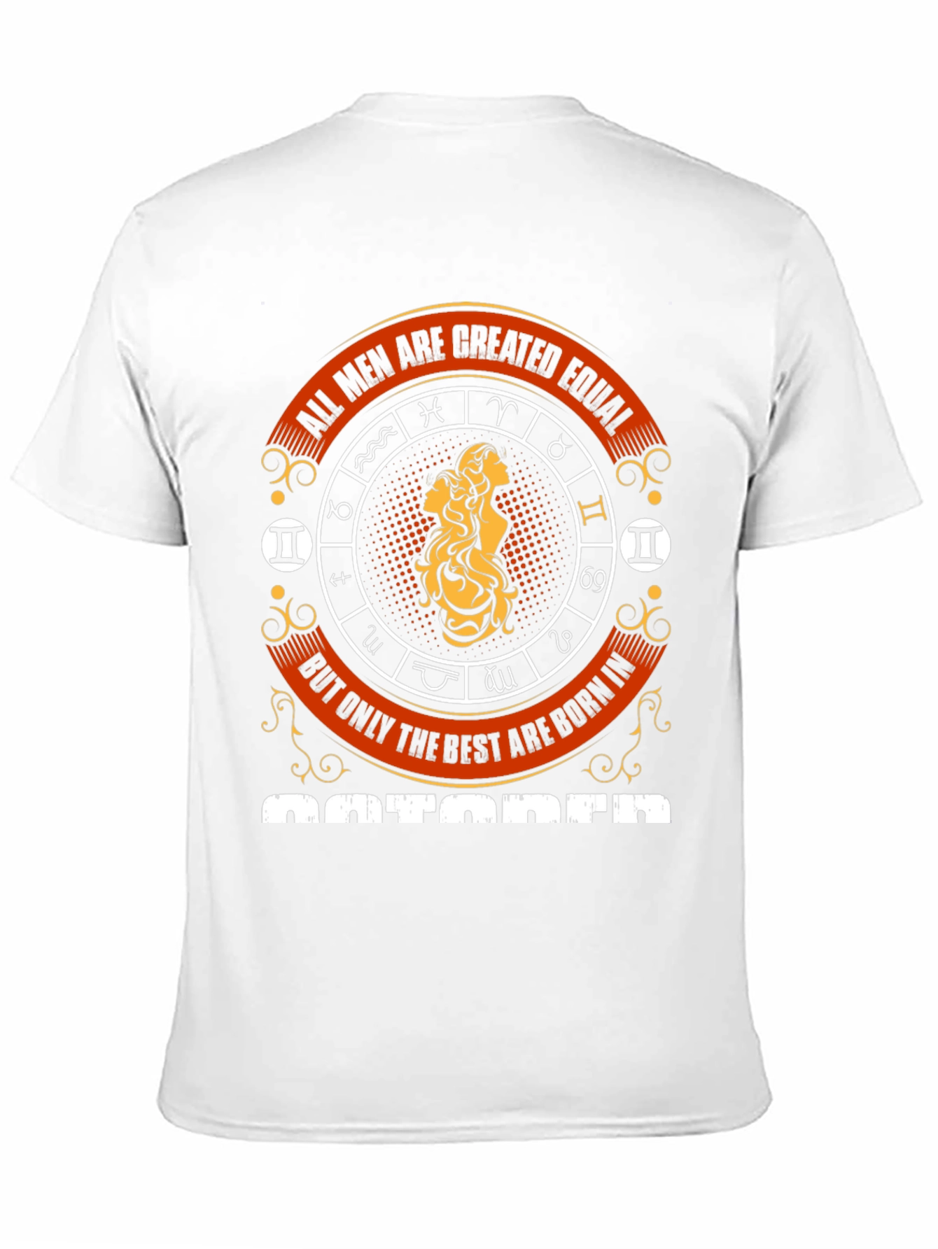 Mens Best are Born in October Zodiac T-Shirt