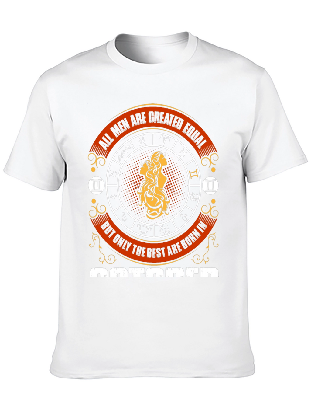 Mens Best are Born in October Zodiac T-Shirt