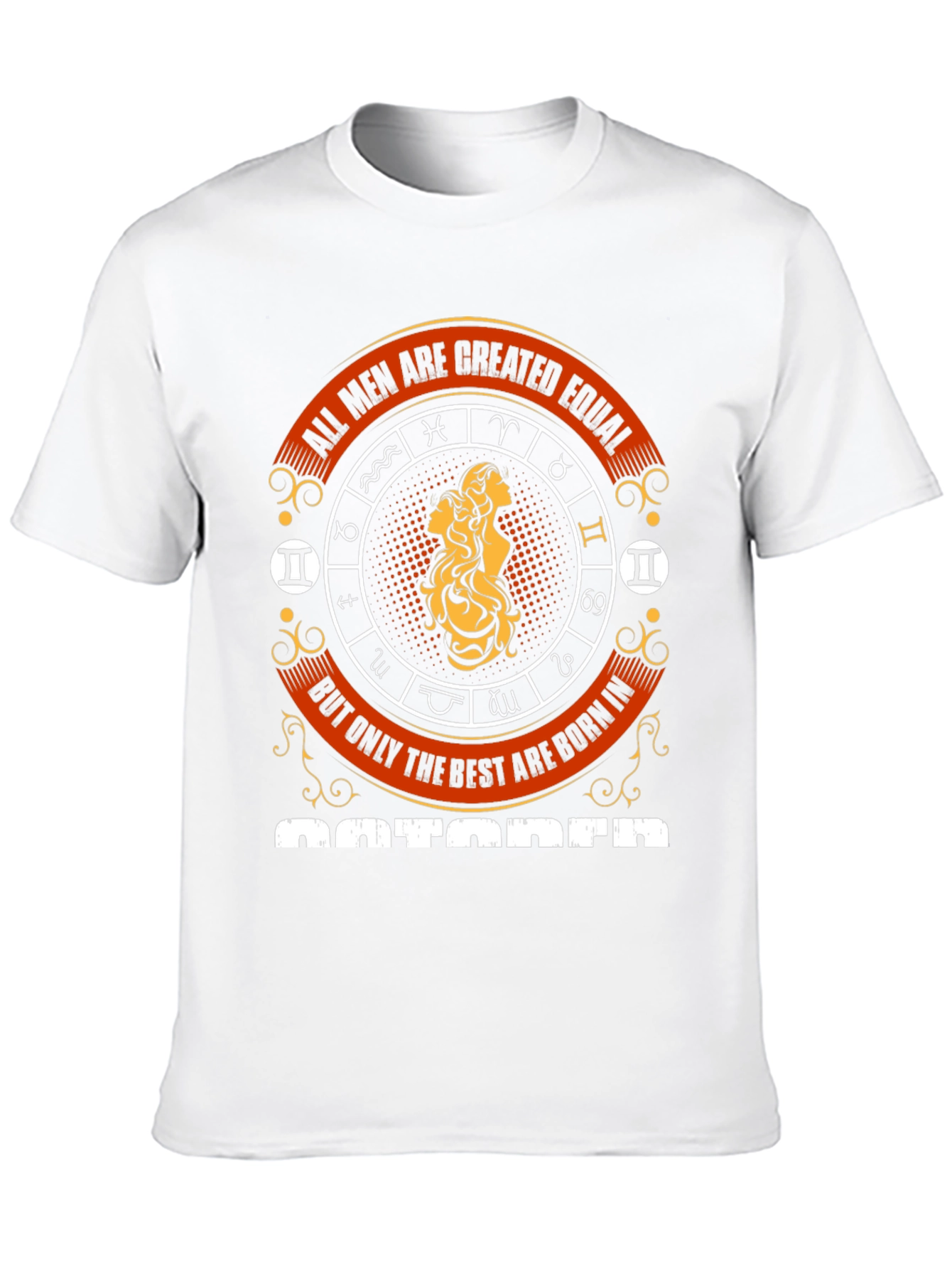 Mens Best are Born in October Zodiac T-Shirt