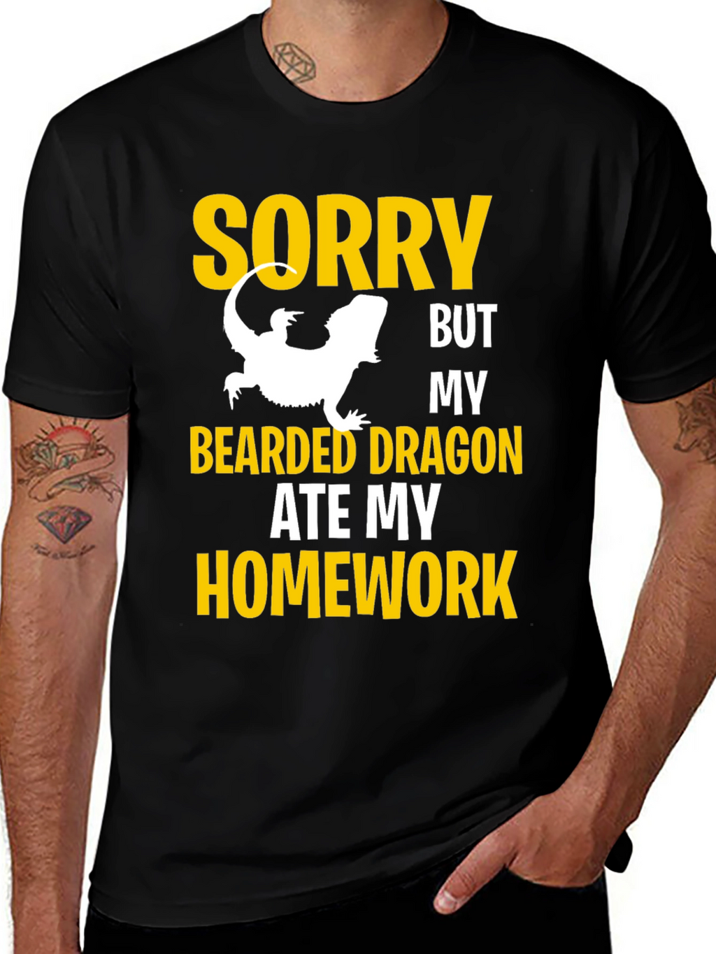 Bearded Dragon Ate My Homework Graphic Tee
